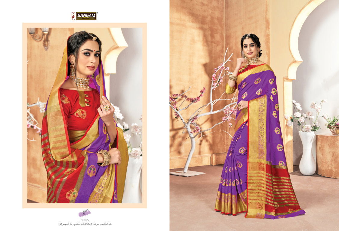 Sangam Vaishnavi Handloom  Latest Fancy Designer Silk Sarees Collection